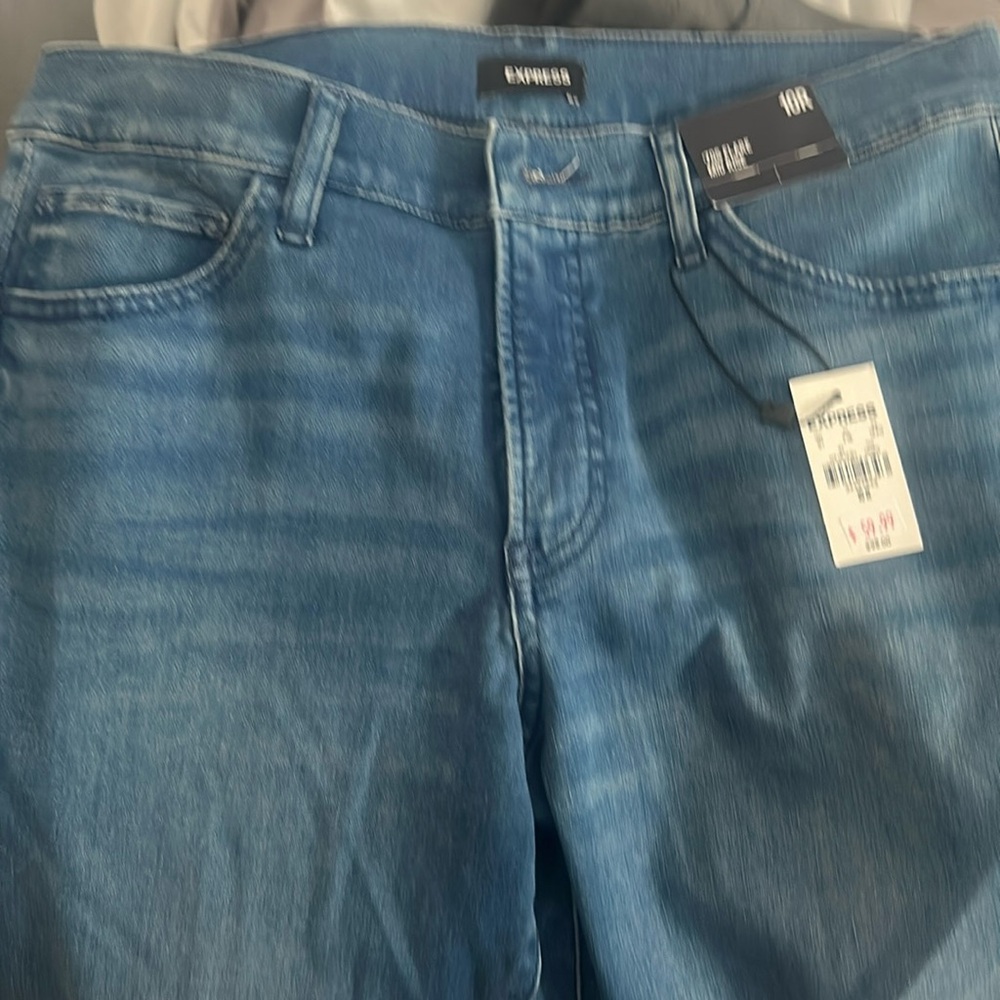 Express 70s flare midrise size 10